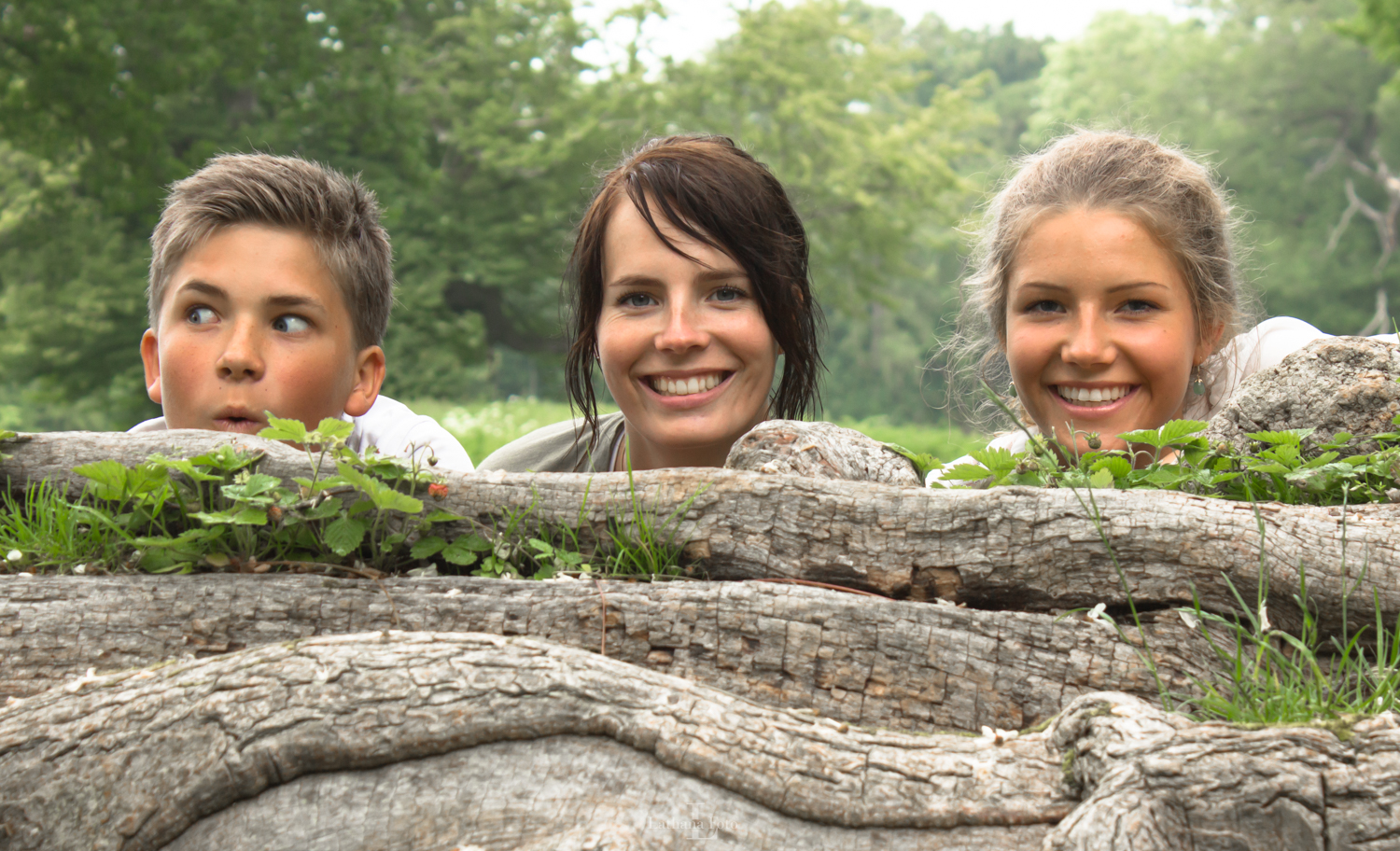 Caroline, Josefine og Martin